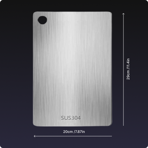 SliceMaster™ - Kitchen Titanium Cutting Board
