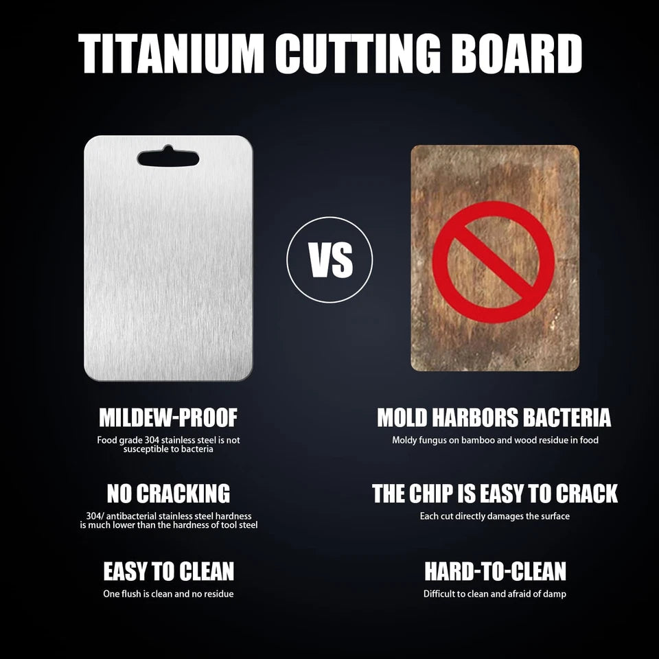 SliceMaster™ - Kitchen Titanium Cutting Board